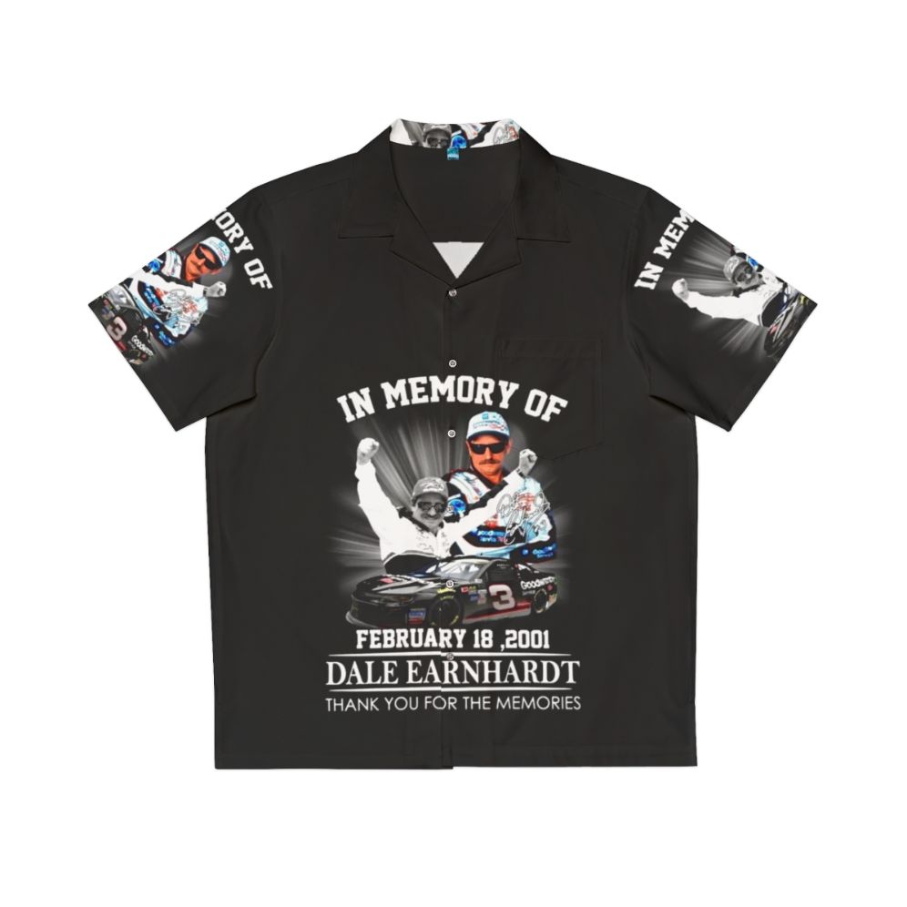 Hawaiian shirt honoring NASCAR driver Dale Earnhardt