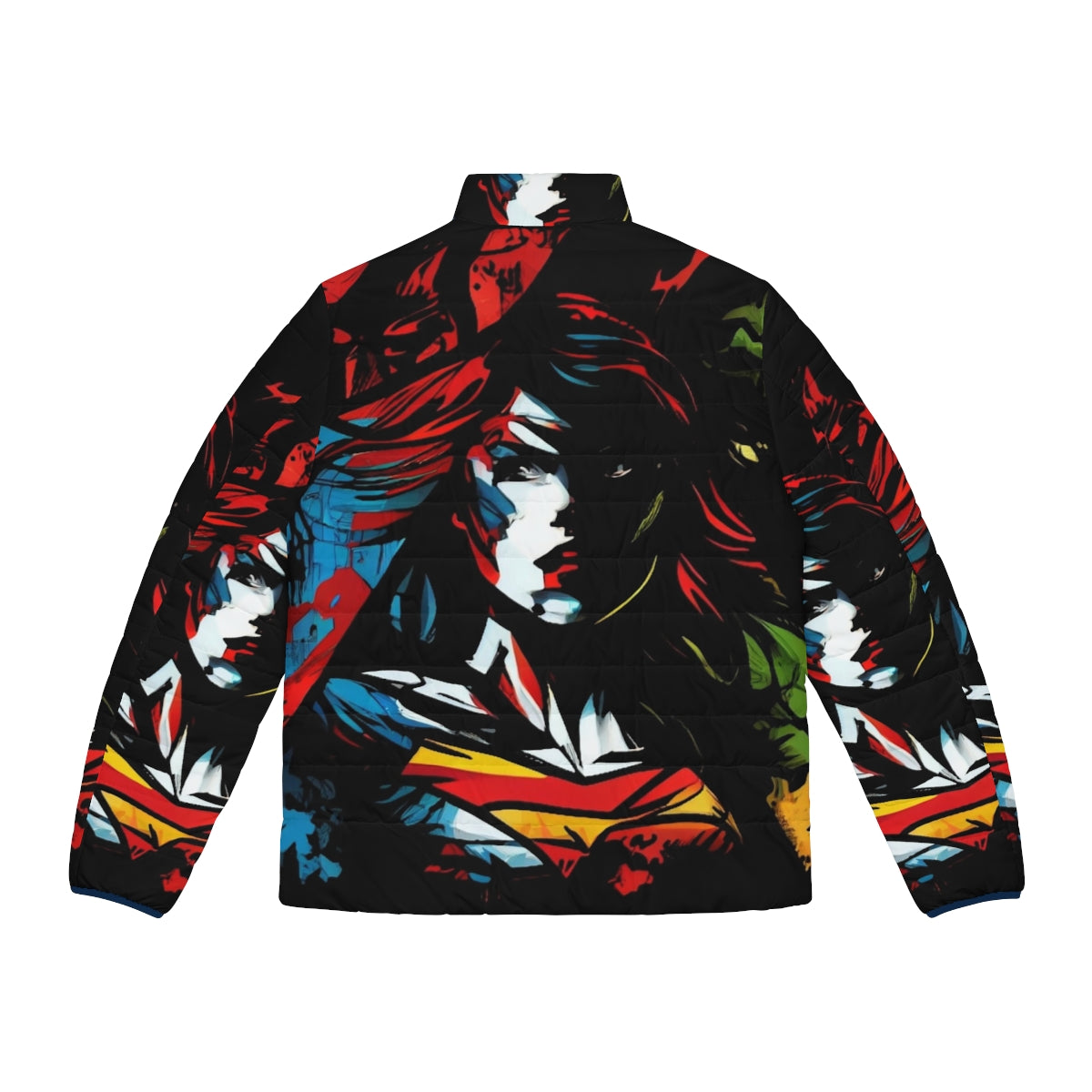 Superhero puffer jacket with iconic superhero design - Back