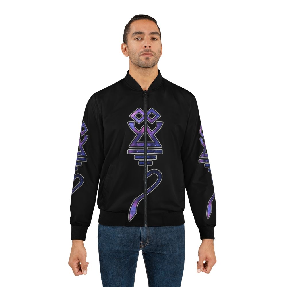 Eldar Craftworld Rune Bomber Jacket featuring the iconic Craftworld Eldar rune symbol - Lifestyle