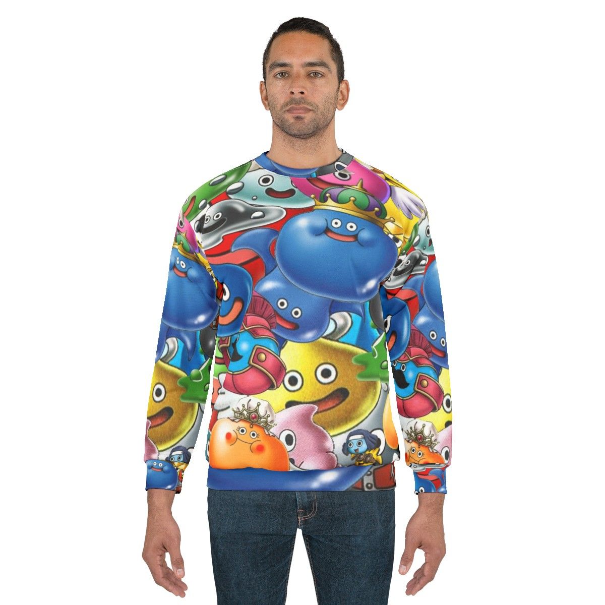 Dragon Quest Slimes Design Sweatshirt - men