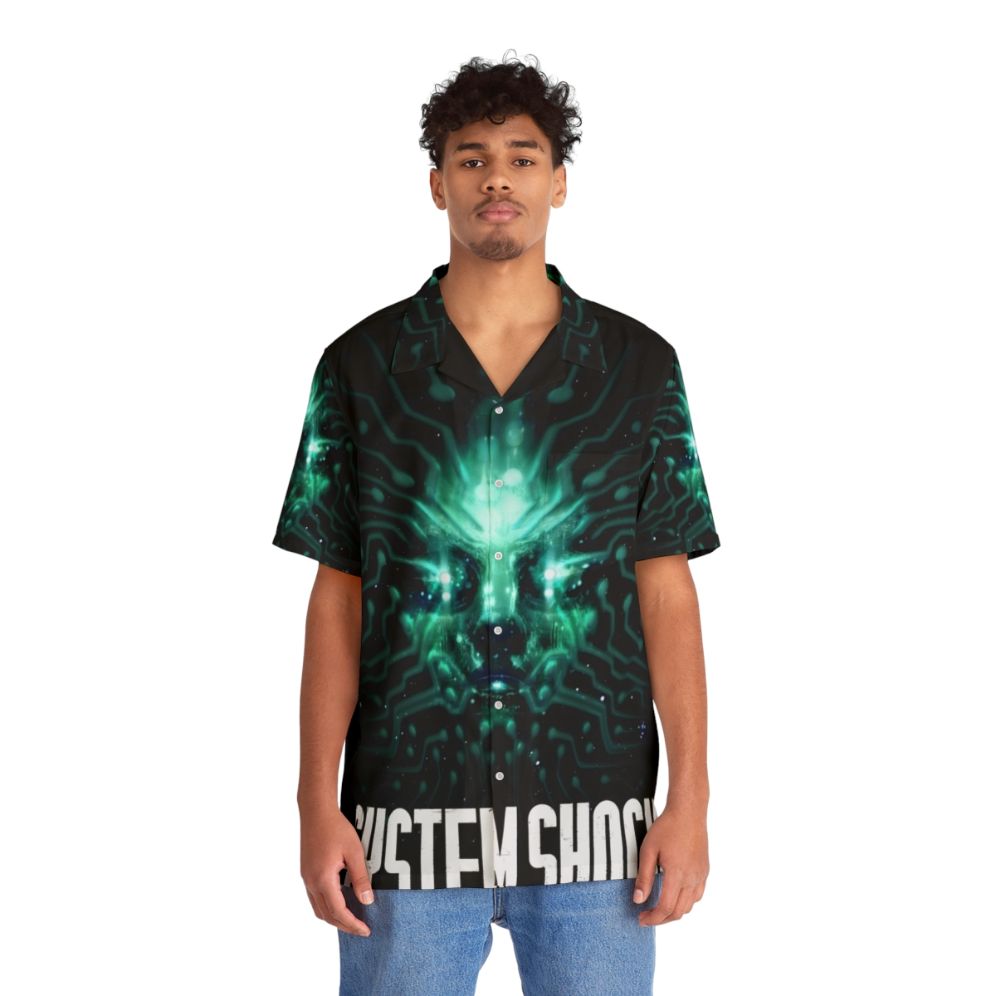 System Shock Inspired Hawaiian Shirt - People Front