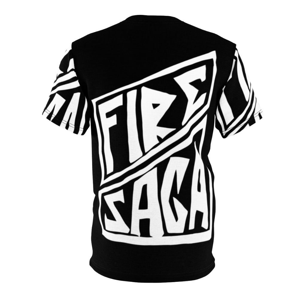 Fire Saga inspired t-shirt with comedy and musical elements - Back