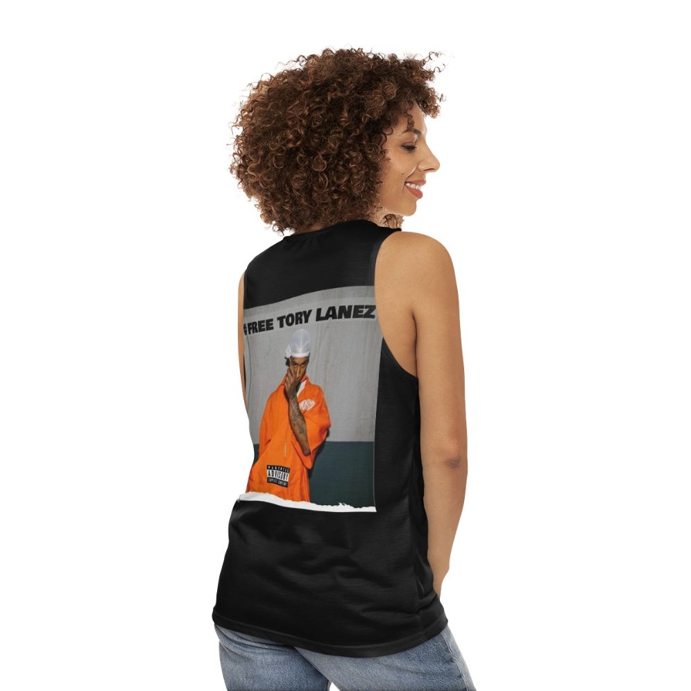 Unisex Tory Lanez Tank Top - women back