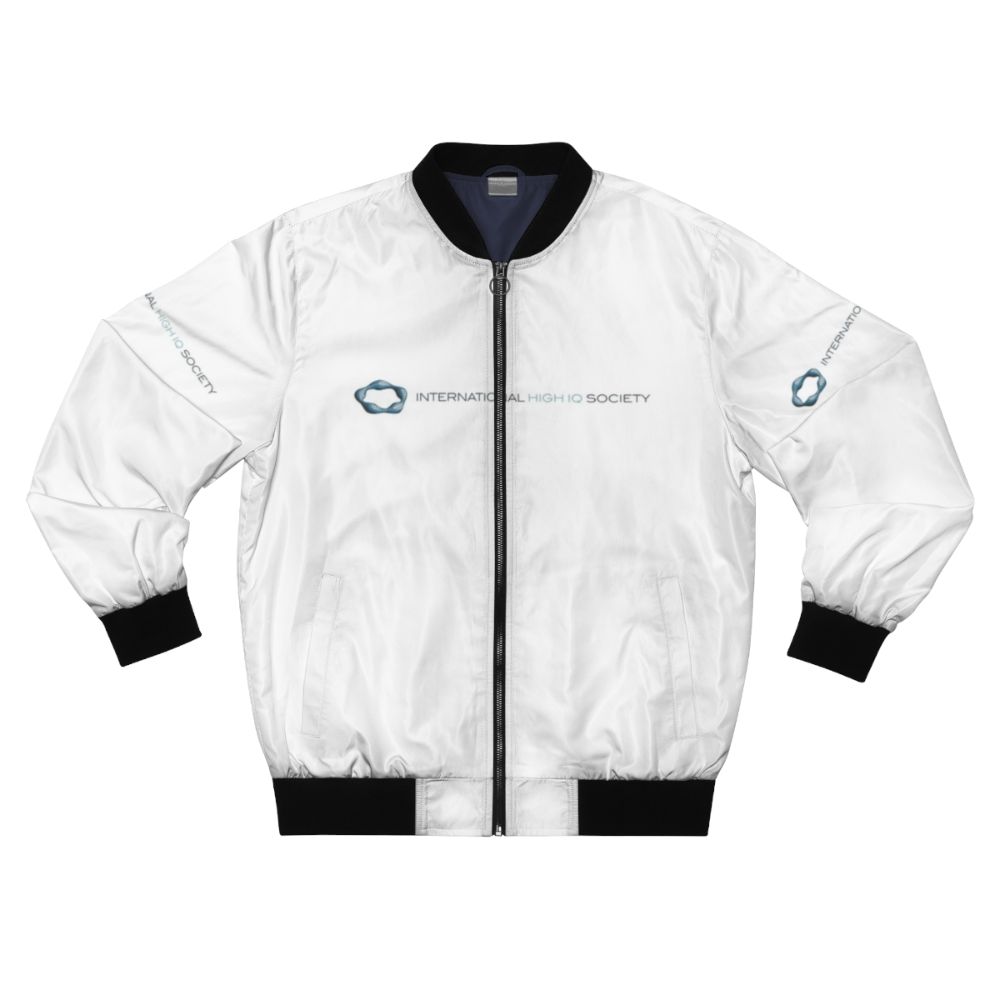 International High IQ Society IHIQS Logo Bomber Jacket