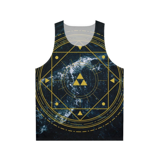 Triforce geometric unisex tank top