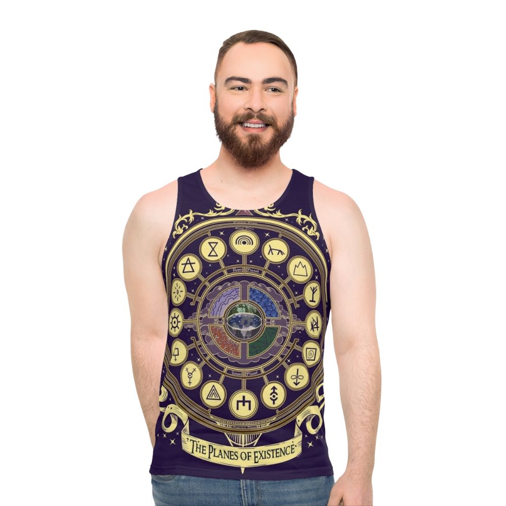 Planes of existence fantasy gaming tank top - men