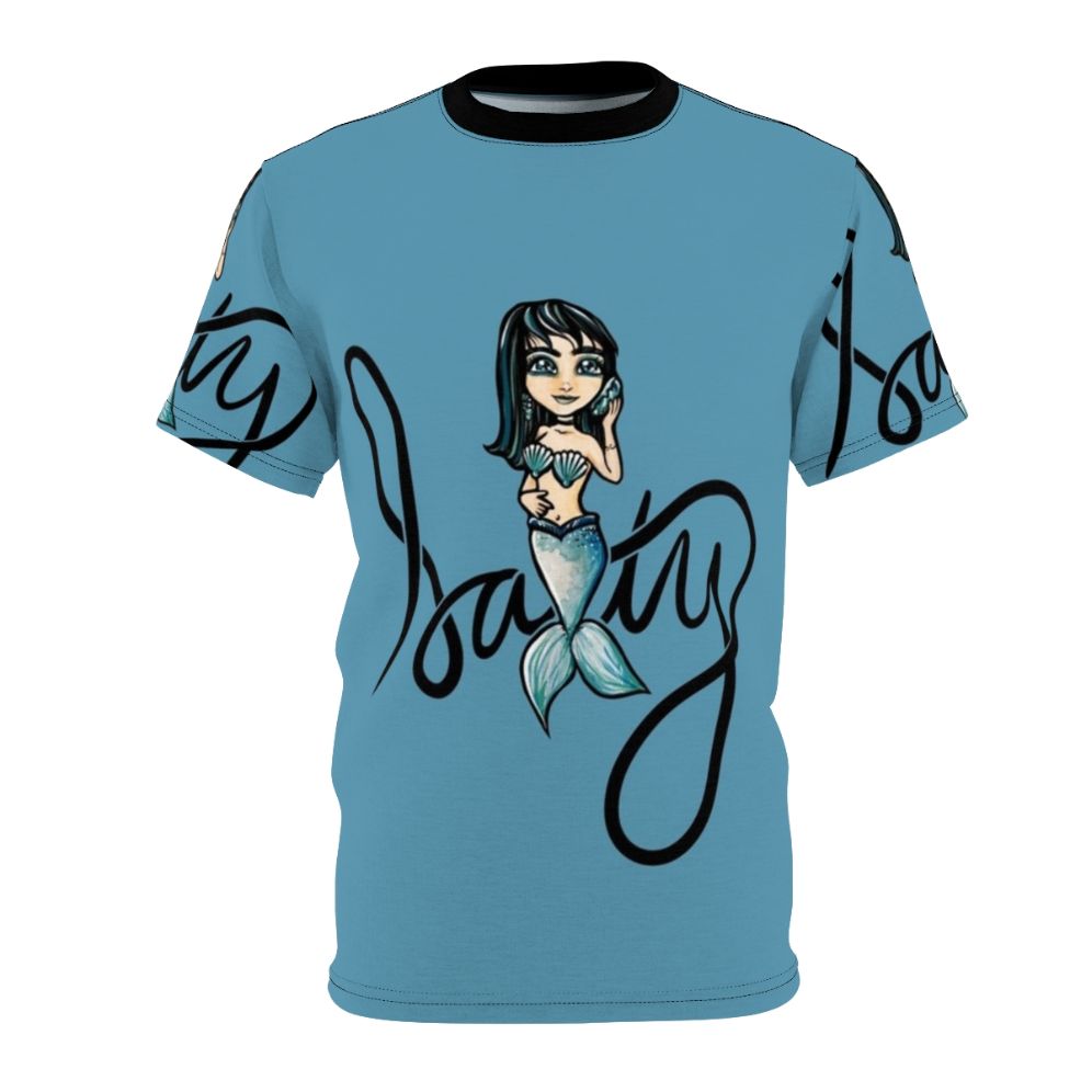 Salty mermaid design on a high-quality t-shirt