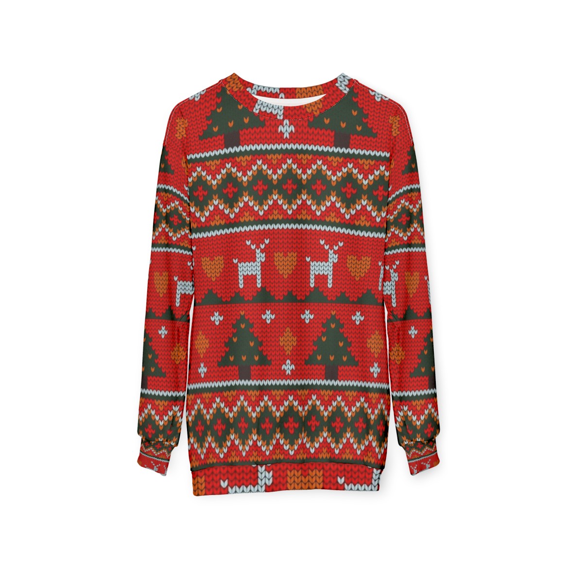 Christmas knit pattern sweater - hanging