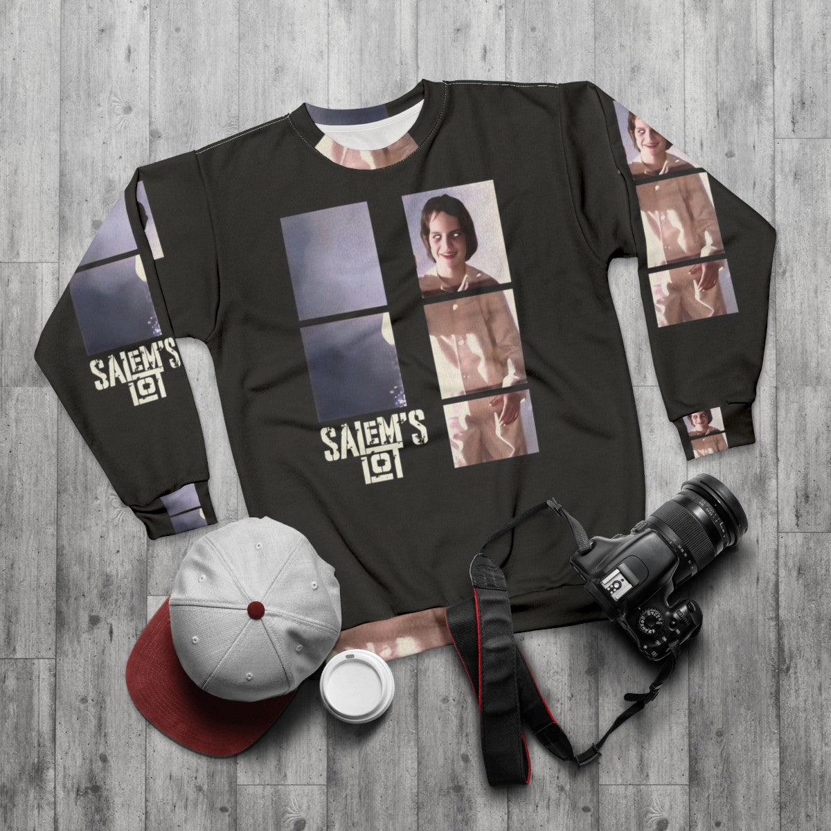 Salem's Lot Stephen King Horror Movie Sweatshirt - flat lay