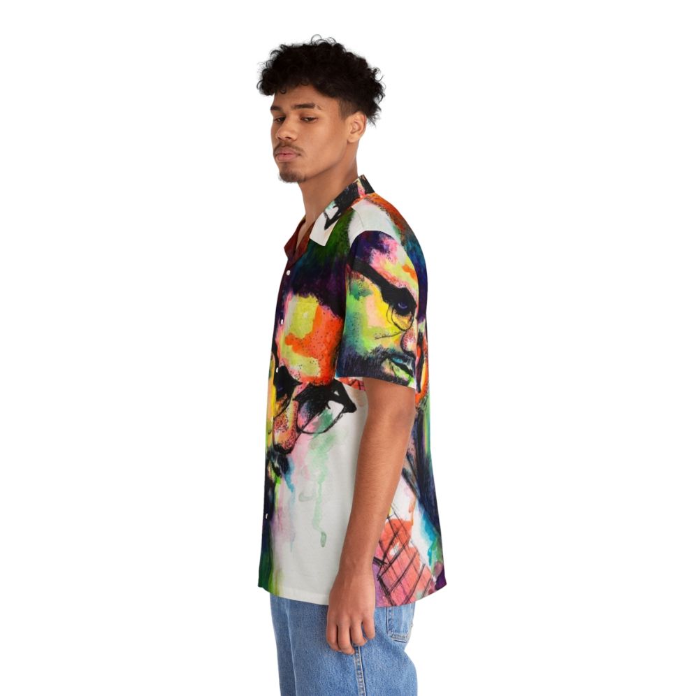 Malcolm X Hawaiian Shirt featuring civil rights and activist-themed design - People Left