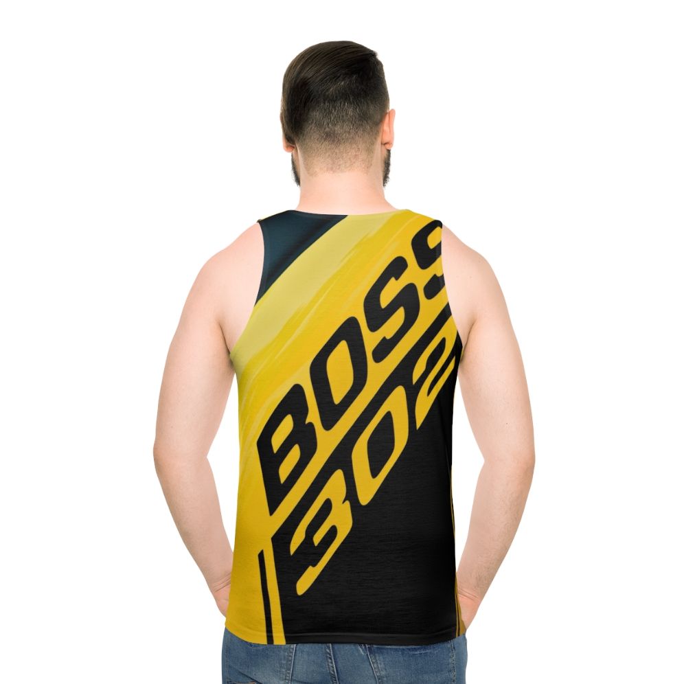 1970 Ford Mustang Boss 302 Emblem Tank Top - men back