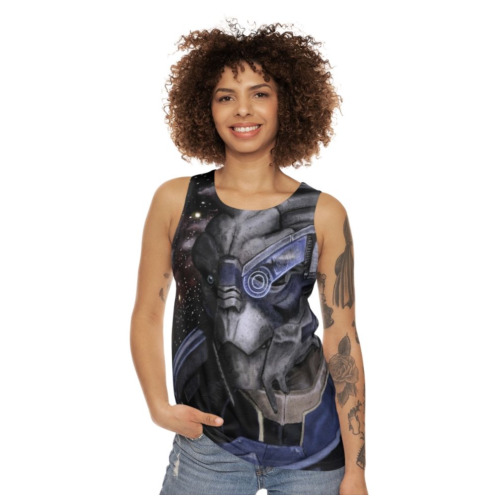 Garrus Vakarian and Thane Krios Mass Effect Unisex Tank Top - women