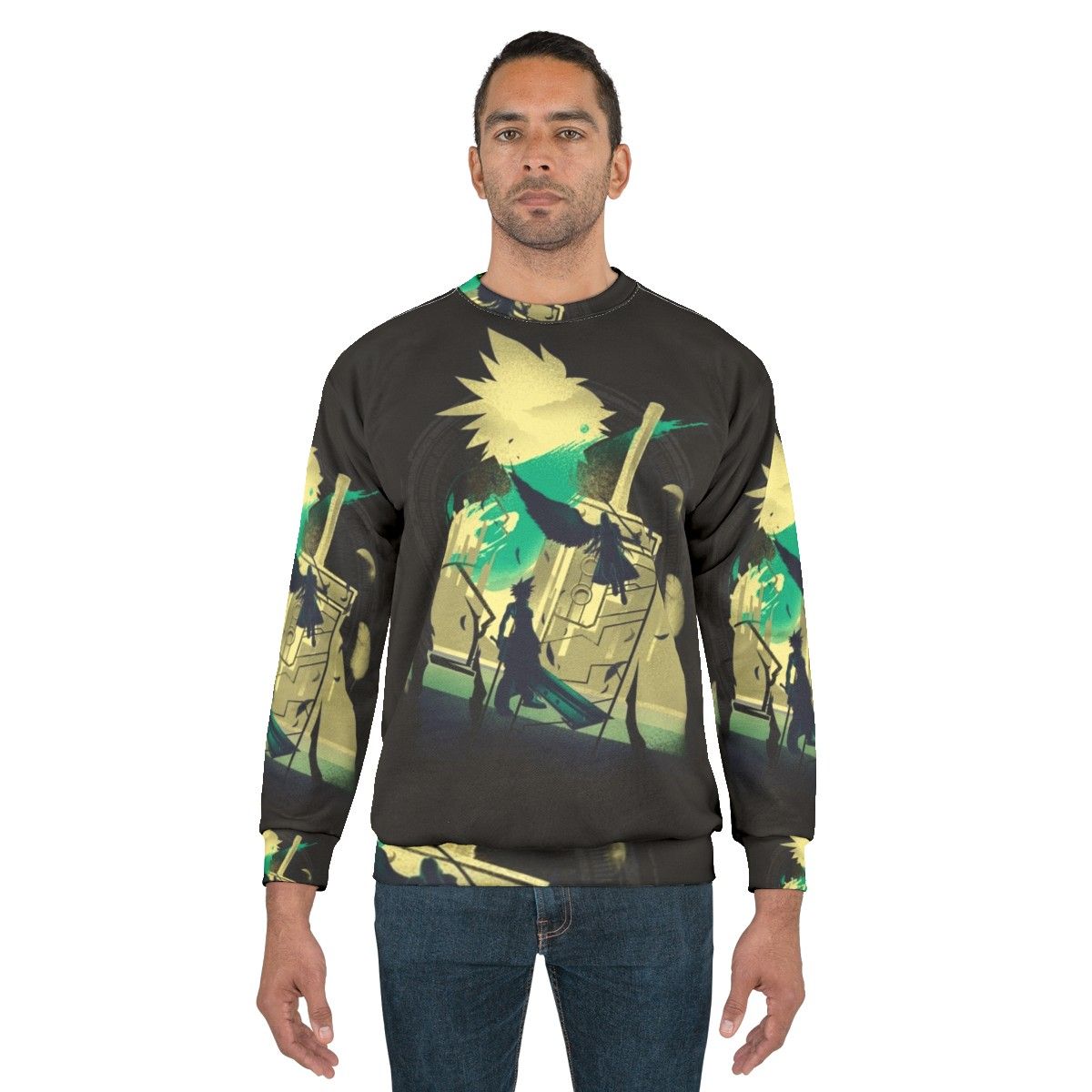 Final Fantasy VII Sweatshirt with Cloud Strife and Sephiroth - men