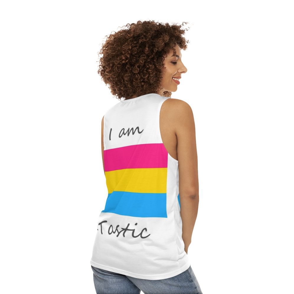 Pansexual Pride Unisex Tank Top - women back