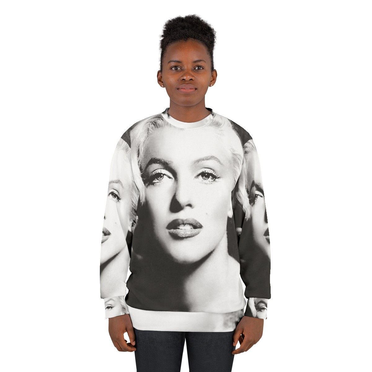 Vintage Marilyn Monroe Black and White Sweatshirt - women