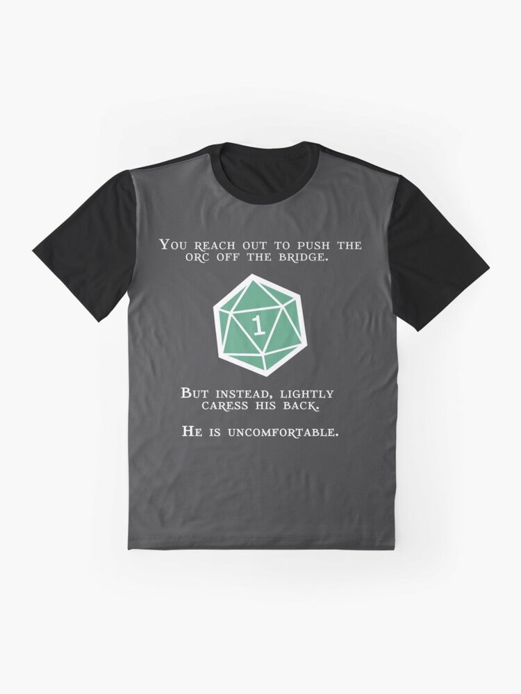 Dungeons and Dragons Orc Natural 20 Graphic T-Shirt - Flat lay