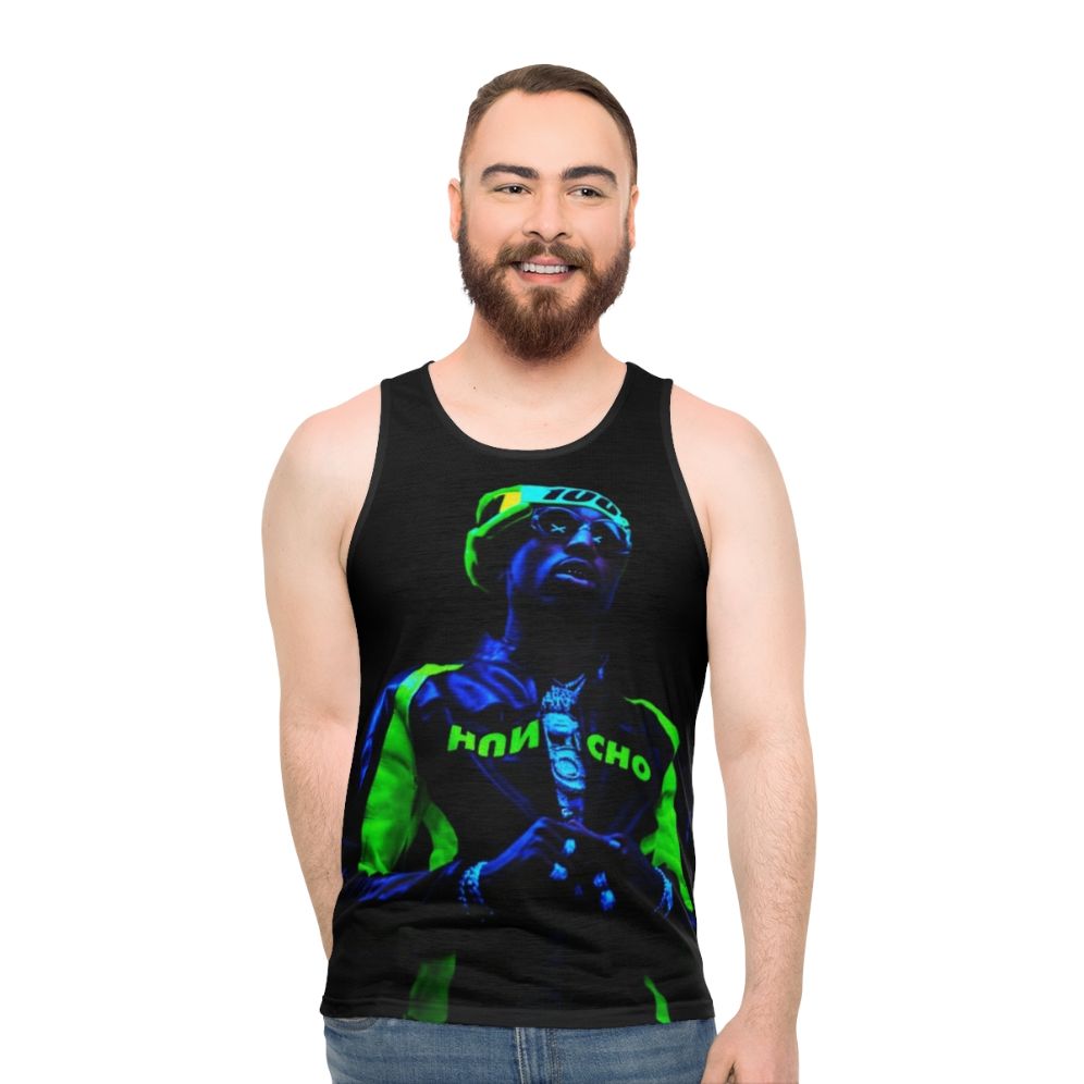 Quavo Unisex Neon Green Tank Top - men