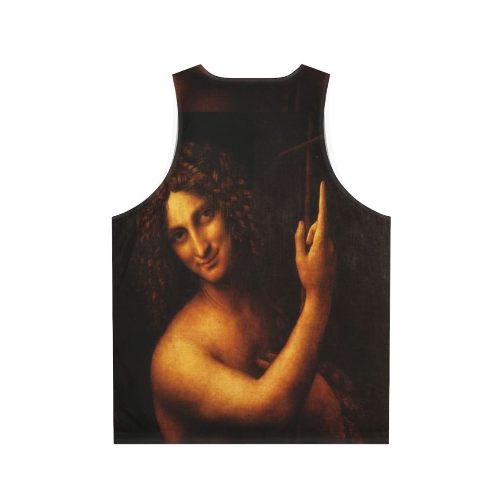 Leonardo da Vinci's St John Baptist Unisex Tank Top - Back