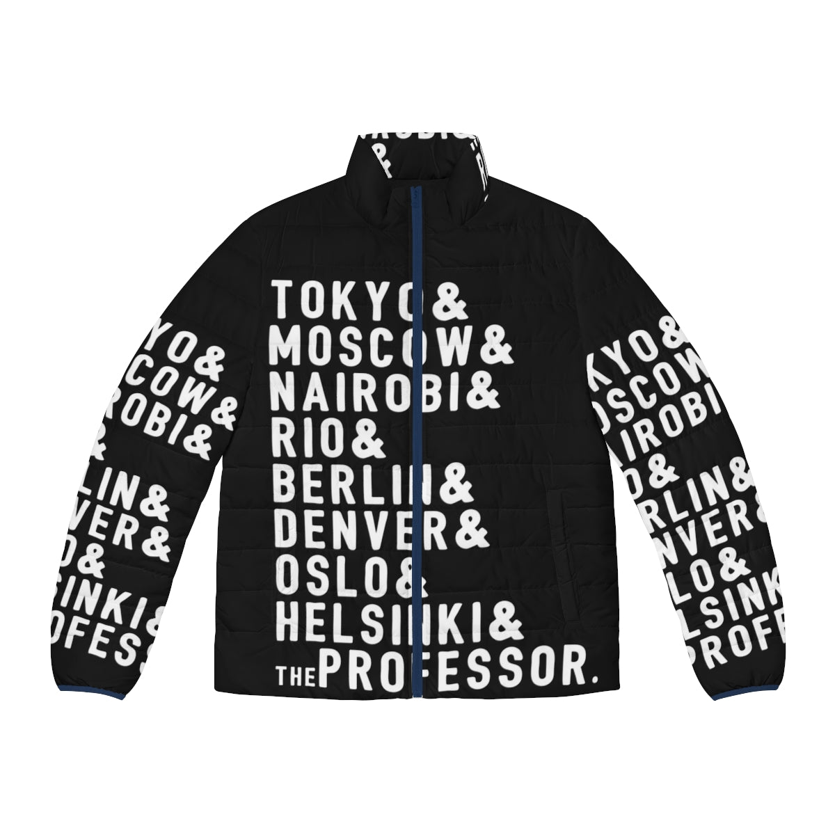 Money Heist Puffer Jacket with Netflix Series Inspired Design