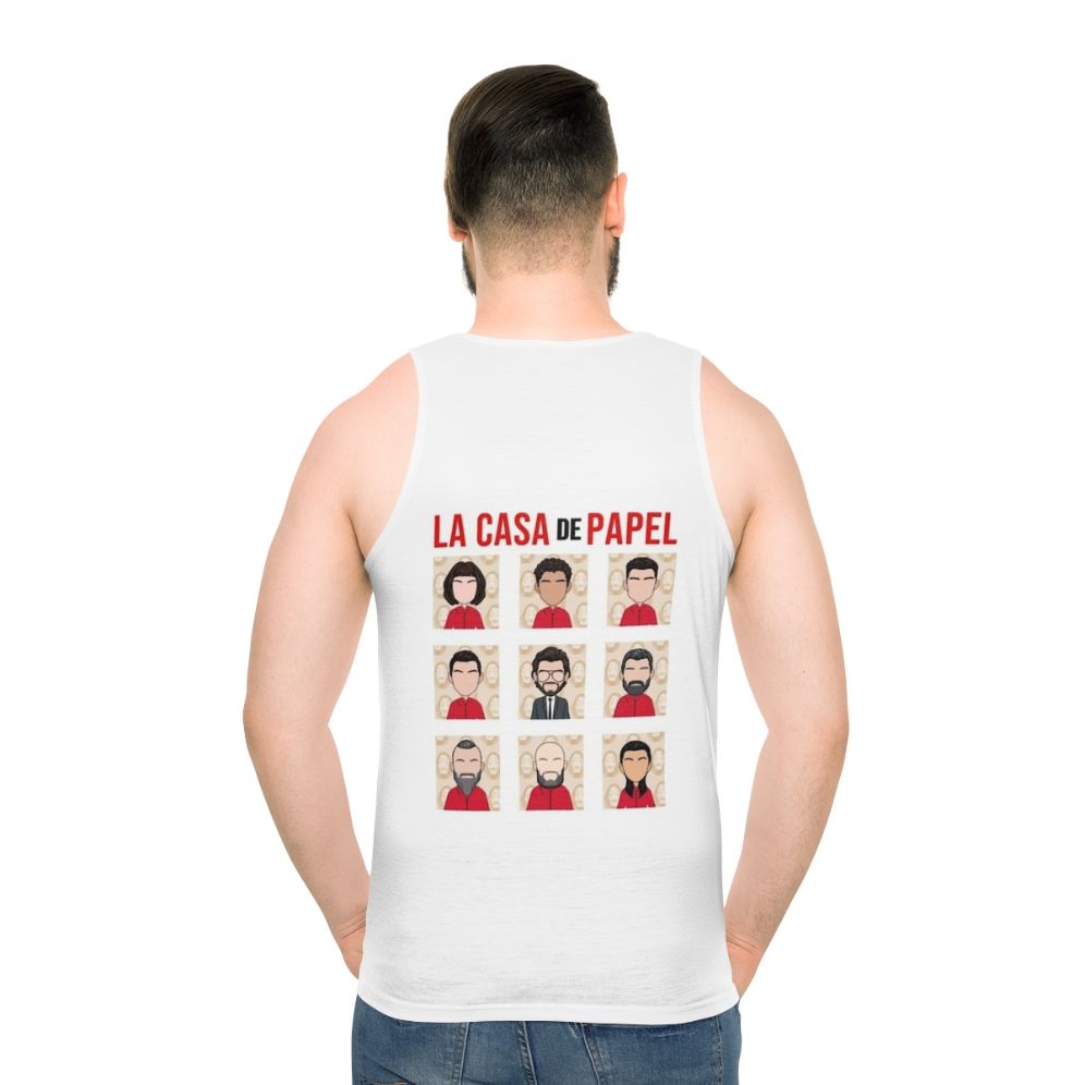 Money Heist Unisex Tank Top - men back