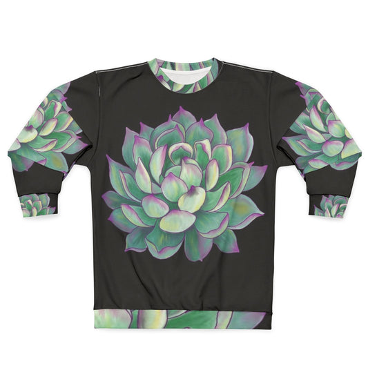 Botanical Succulent Plant Sweatshirt