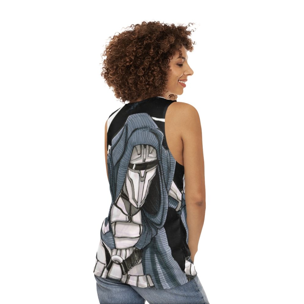 Darth Revan unisex star wars tank top - women back