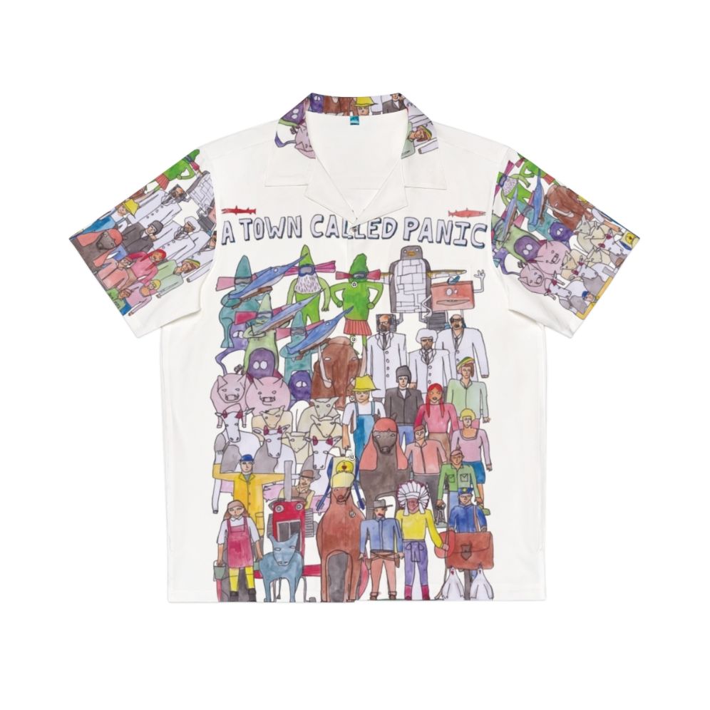 A Town Called Panic team illustration Hawaiian shirt