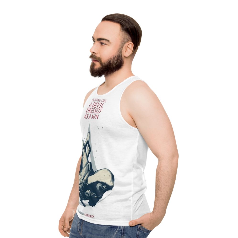 Edward Kenway Leap of Faith Unisex Tank Top - men side