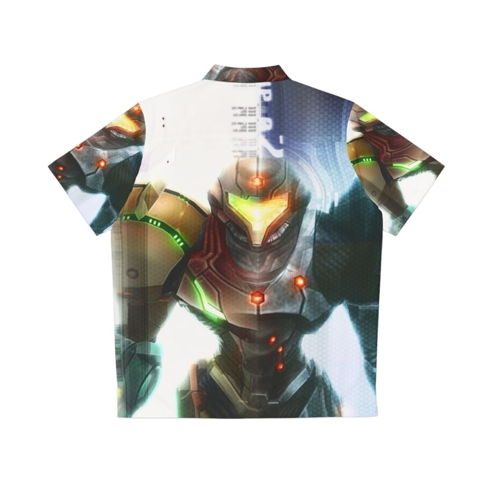 Metroid Zero Mission-inspired Hawaiian shirt - Back