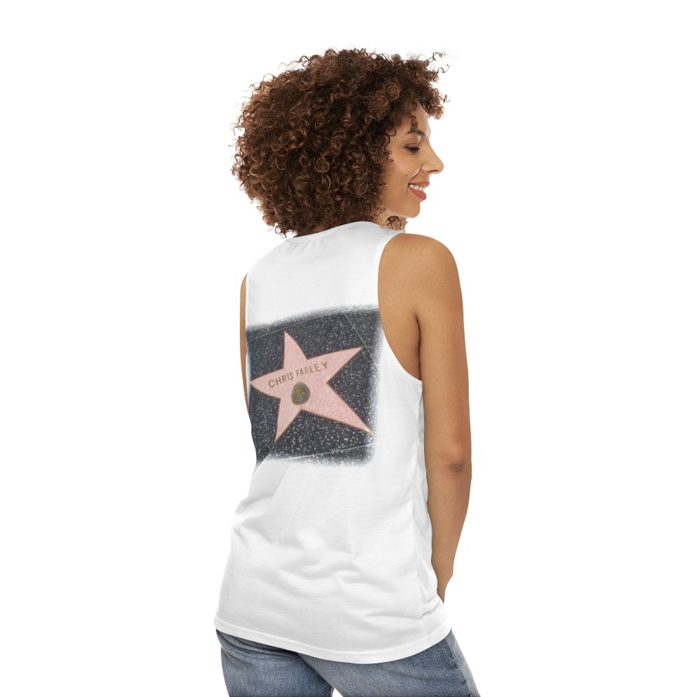 Chris Farley Unisex Tank Top - women back