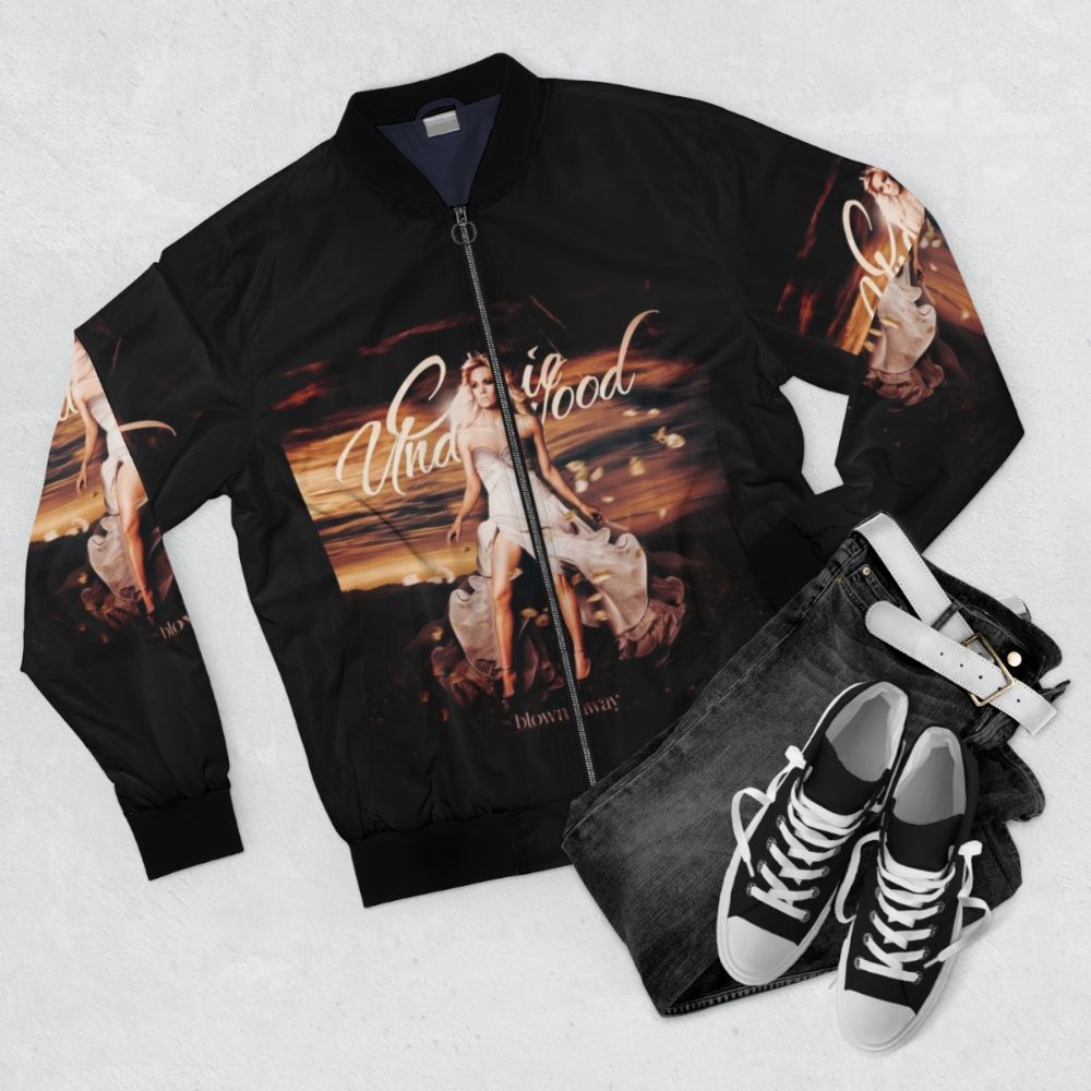 Carrie Underwood Blown Away Tour 2019 Bomber Jacket - Flat lay