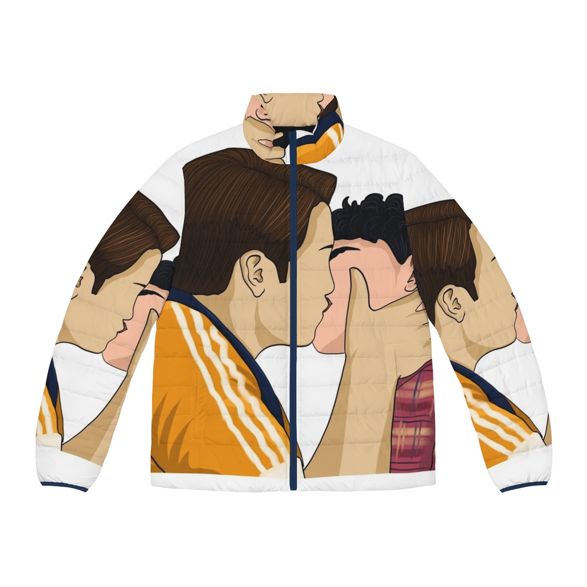 Heartstopper Nick and Charlie Puffer Jacket, perfect for fans of the Netflix series