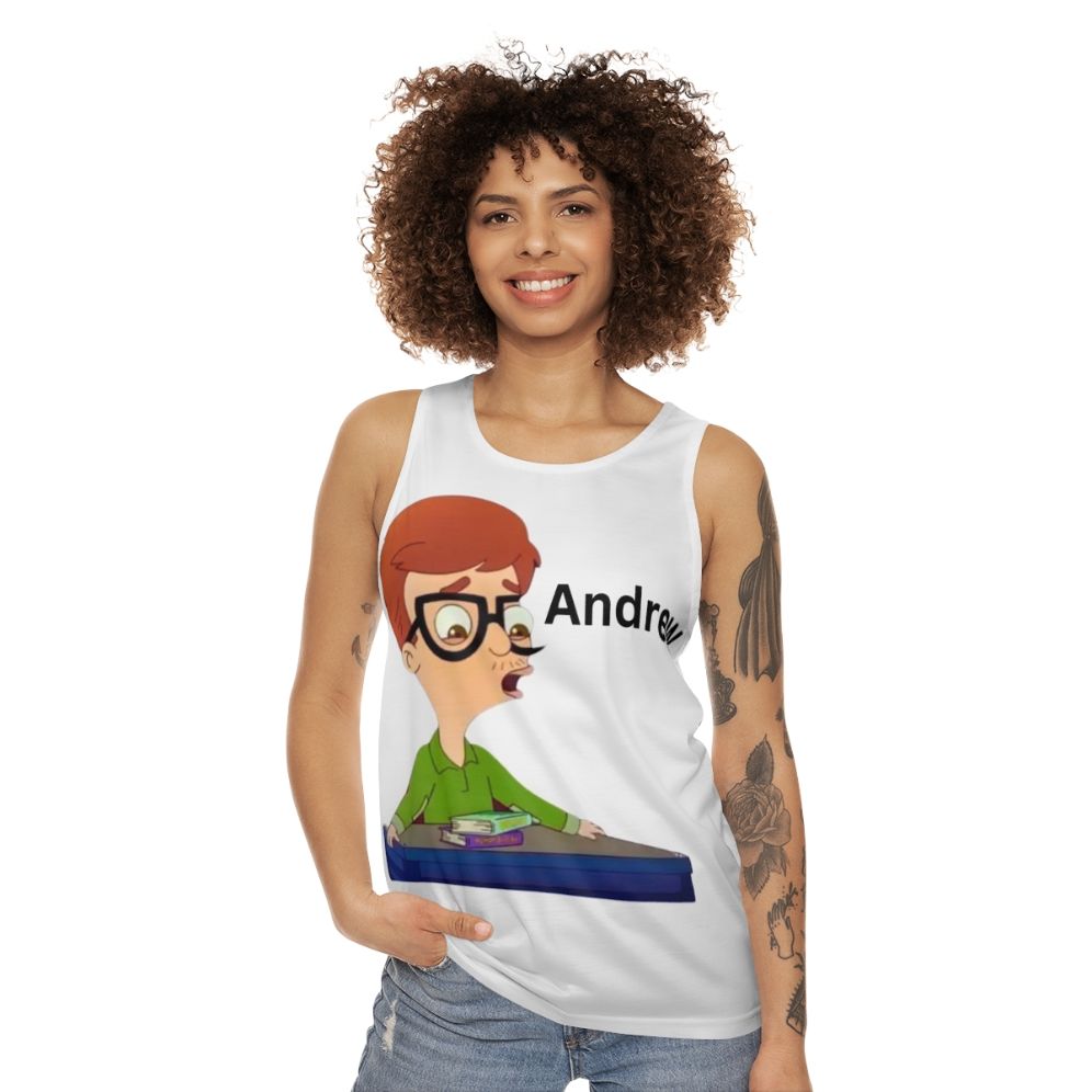 Big Mouth Andrew Glouberman Fanart Unisex Tank Top - women