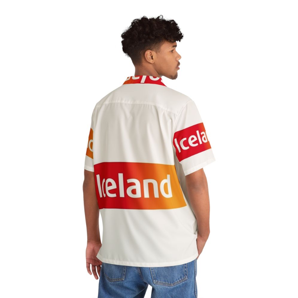 Colorful Iceland-themed Hawaiian shirt - People Back