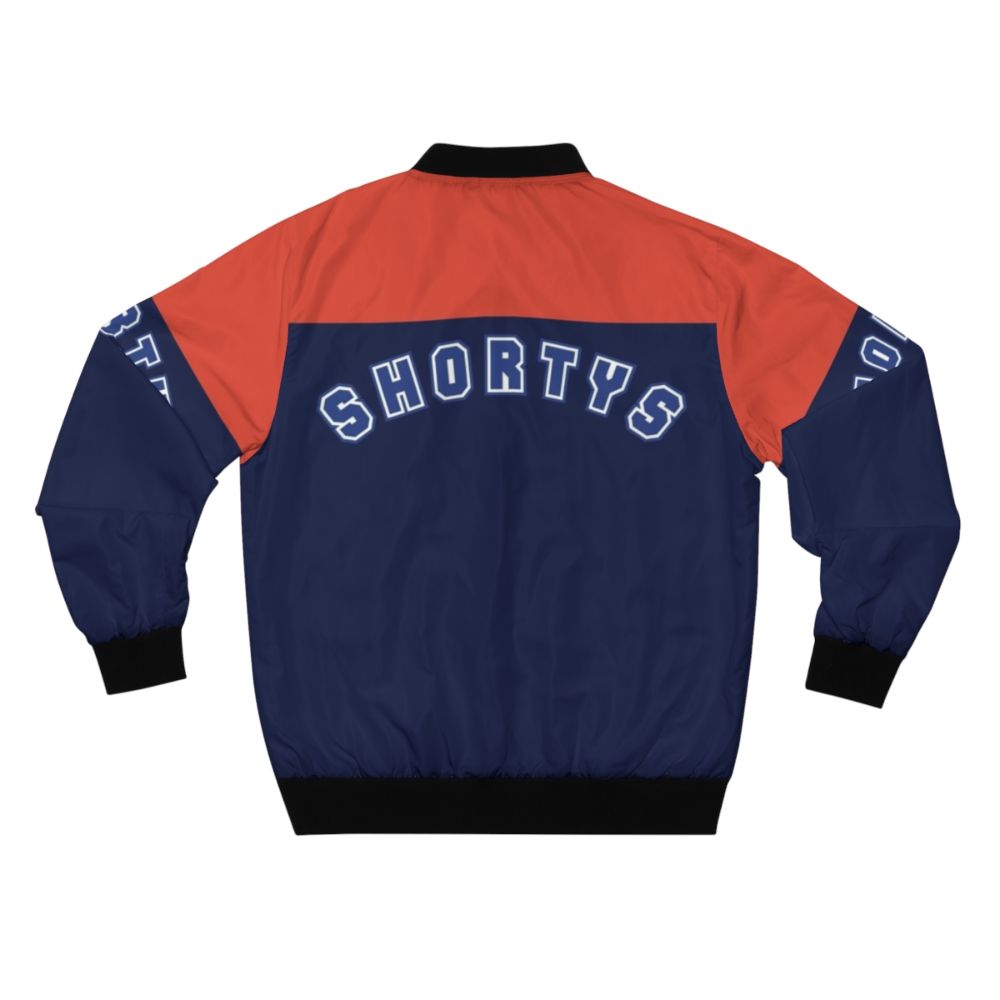 Wynonna Earp Shortys Logo Bomber Jacket, featuring the show's logo and characters - Back