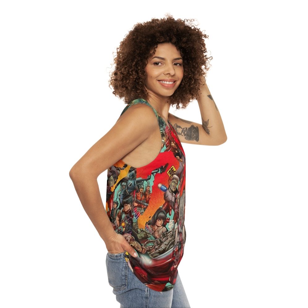 Akira cyberpunk anime unisex tank top - women side