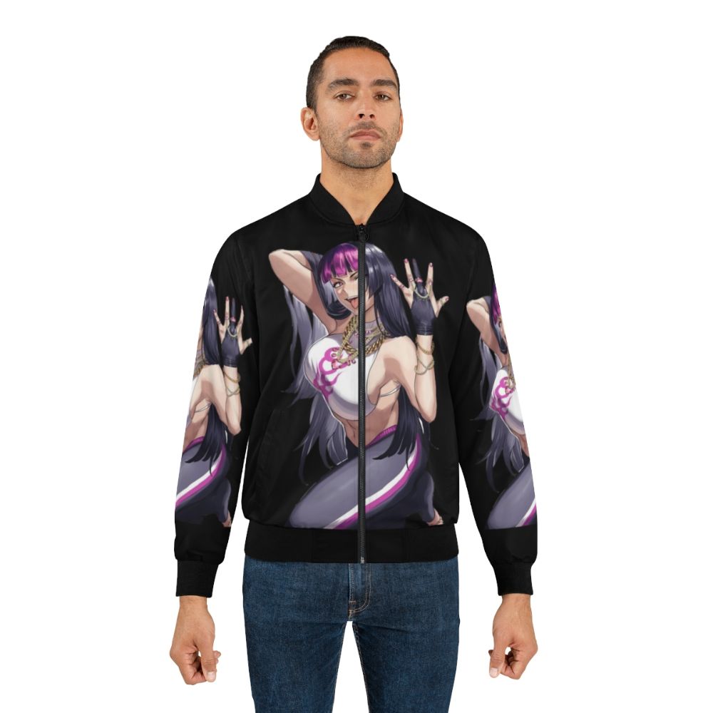 Anime Juri Sexy Hentai 3 Sticker Bomber Jacket - Lifestyle