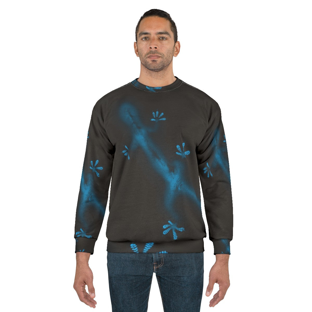 Minimalist blue gecko sweatshirt - men