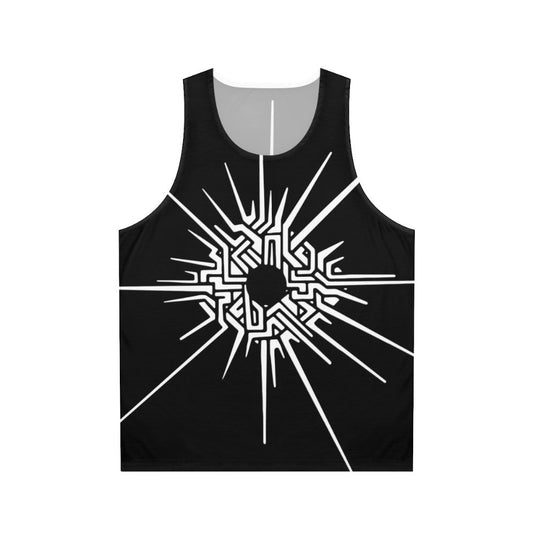 Outer Wilds video game inspired unisex tank top with Eye of the Universe symbol