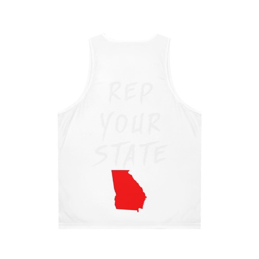 Georgia state pride unisex tank top - Back