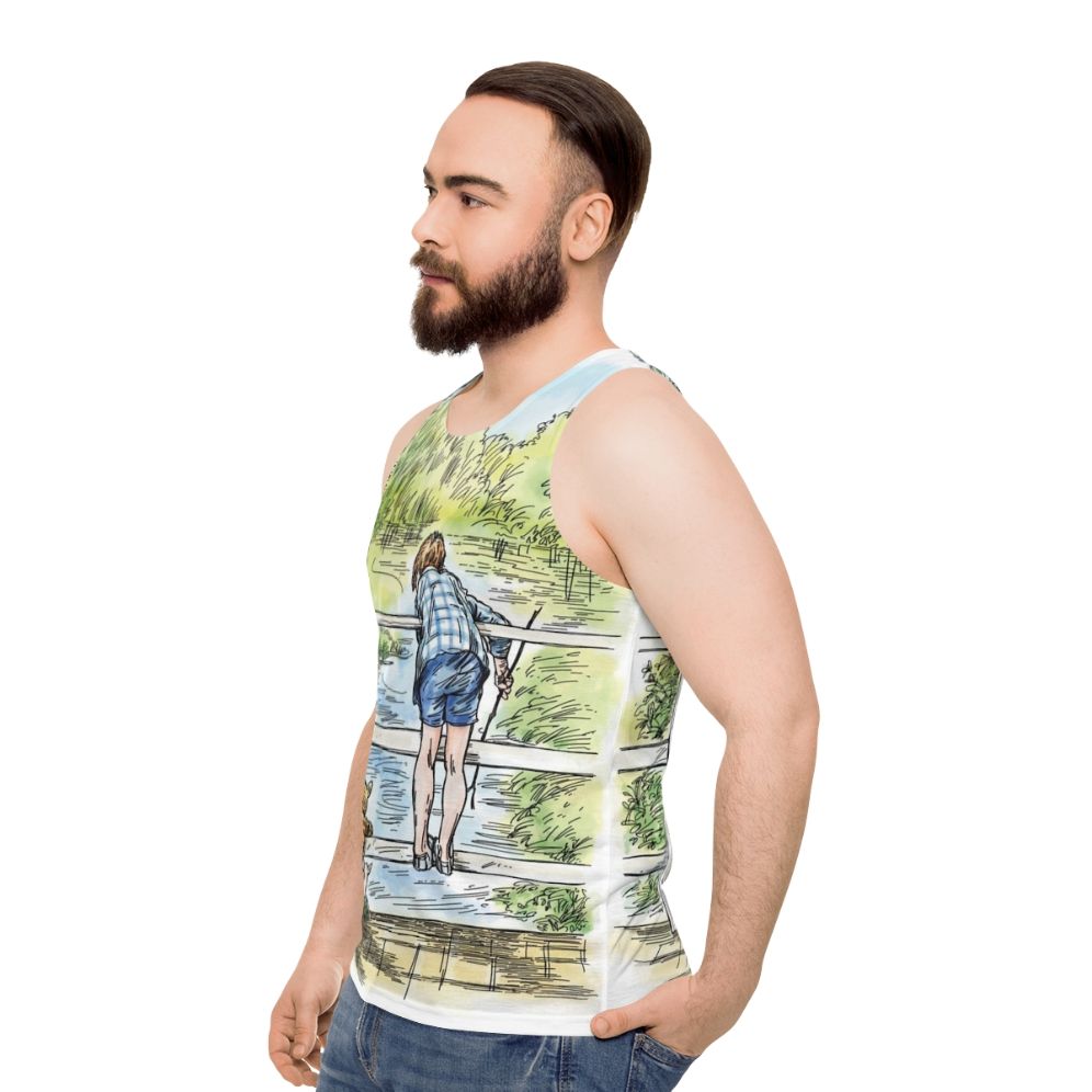 Winnie The Pooh Unisex Tank Top with Classic Illustration - men side