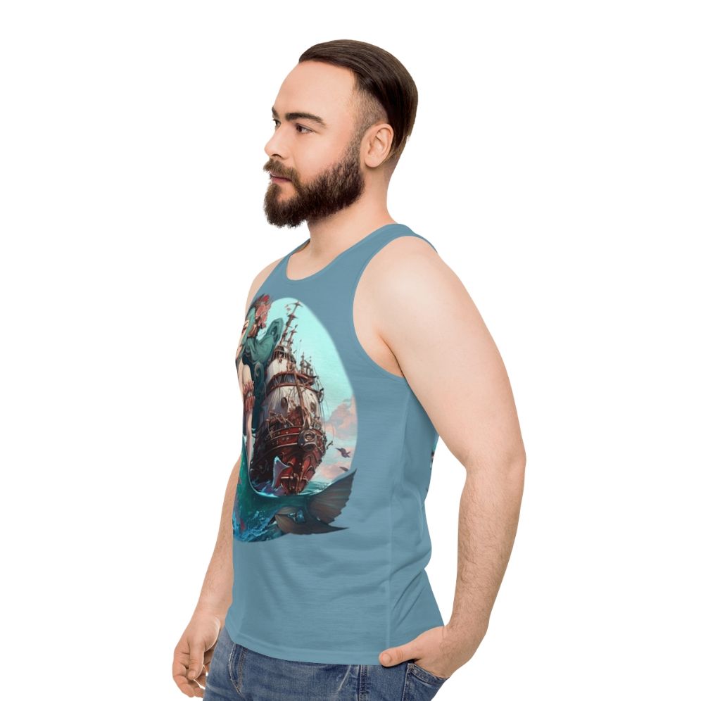 Mythical Sea Creatures Unisex Tank Top - men side