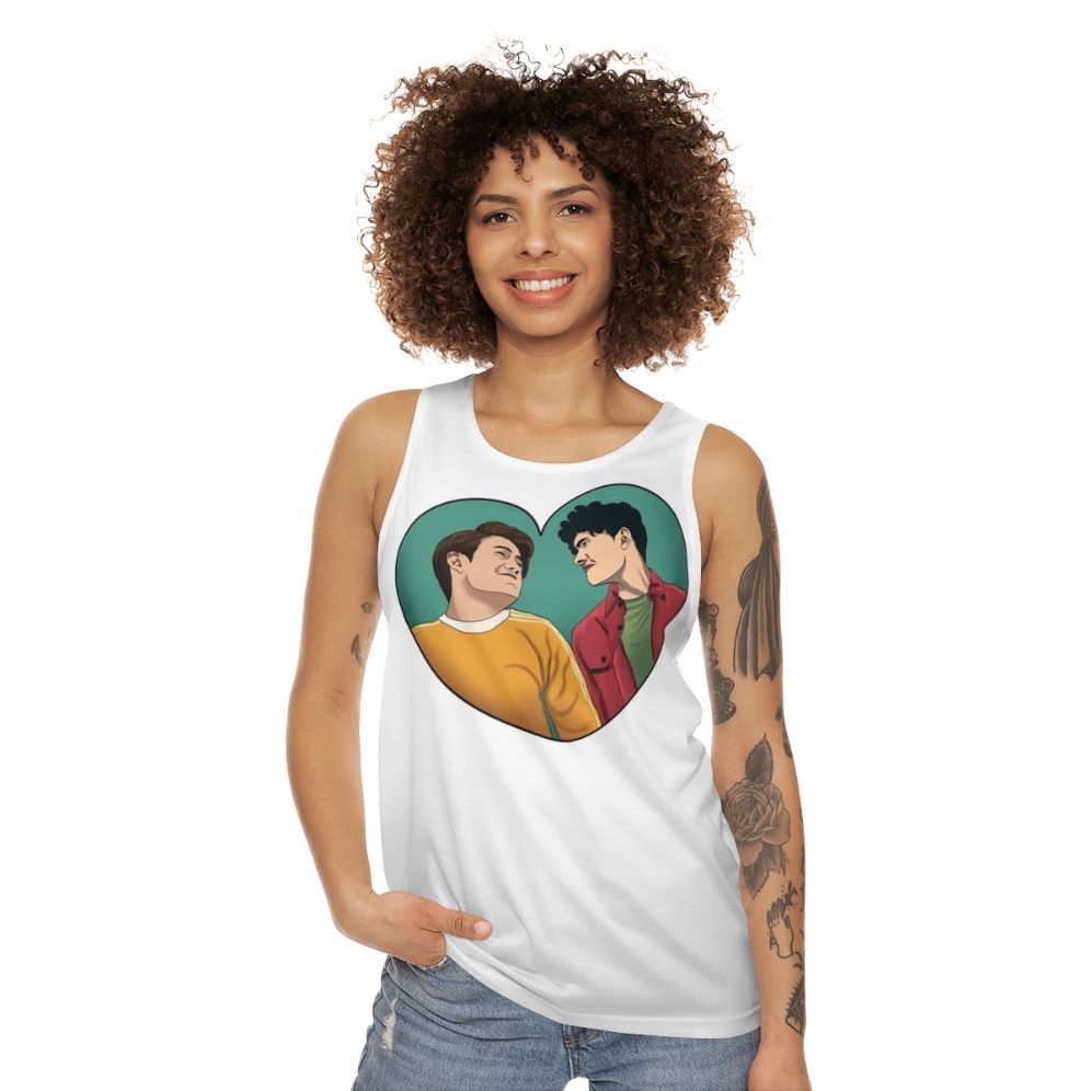 Heartstopper Nick and Charlie Friendship Unisex Tank Top - women