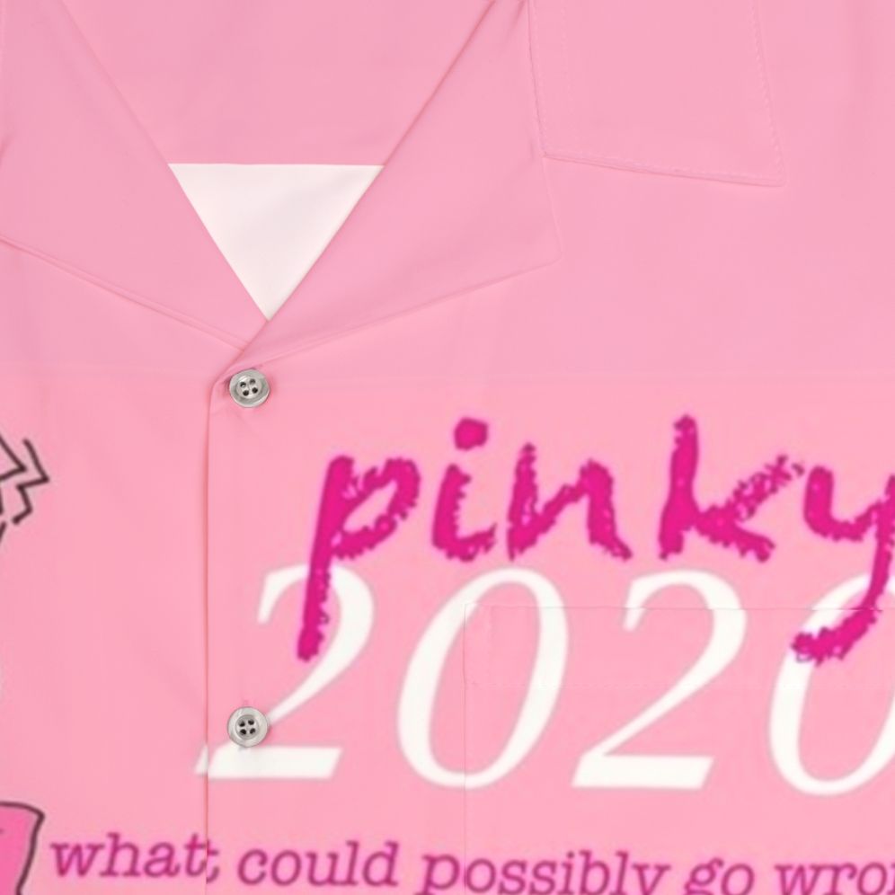 Pinky 2020 Hawaiian Shirt with Panda and Politics Humor - Detail