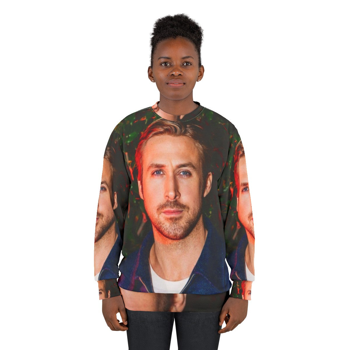 Ryan Gosling wearing a grey sweatshirt from the movie 'Drive' - women