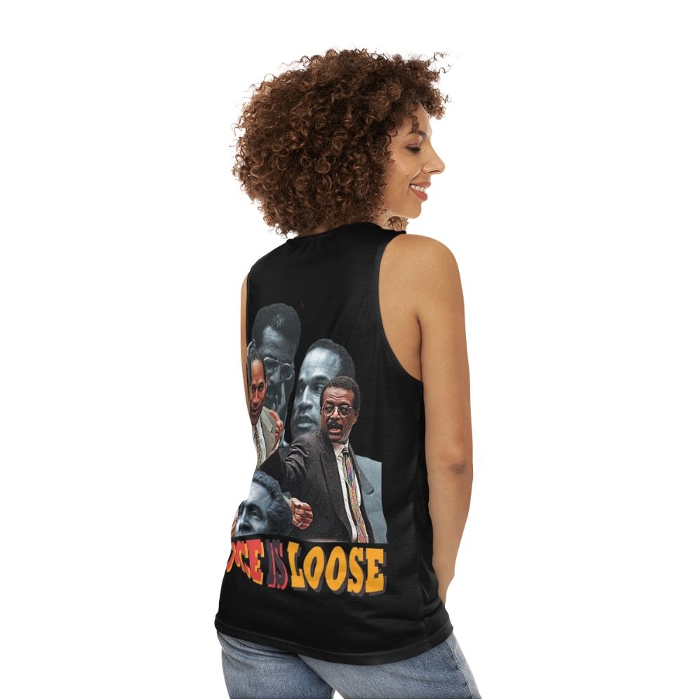 Juice Is Loose Vintage 90s Unisex Tank Top - women back