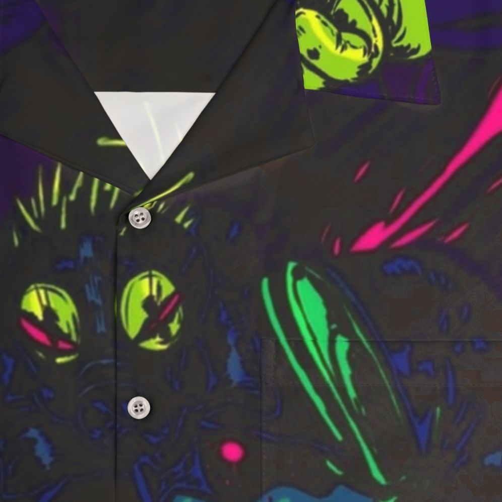 Caiman Hawaiian Shirt - Anime and Manga Inspired Clothing - Detail