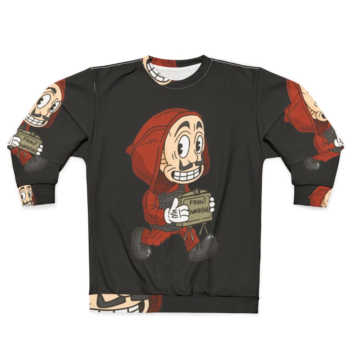 Vintage Cartoon Style Money Heist Sweatshirt