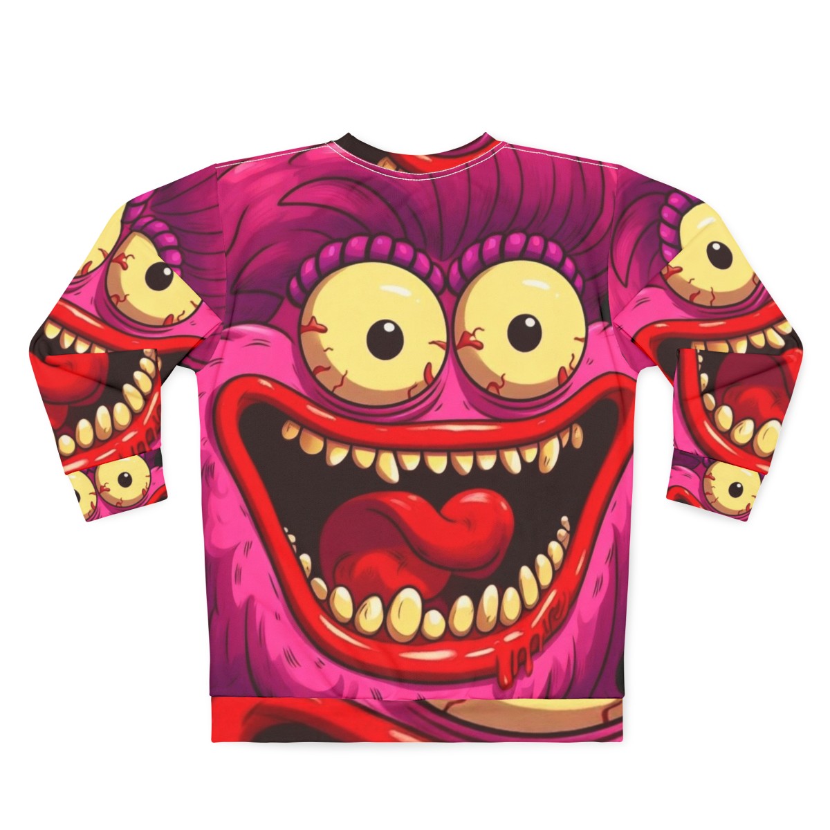 Vibrant Sassy Netflix Big Mouth Hormone Monster Sweatshirt - Back