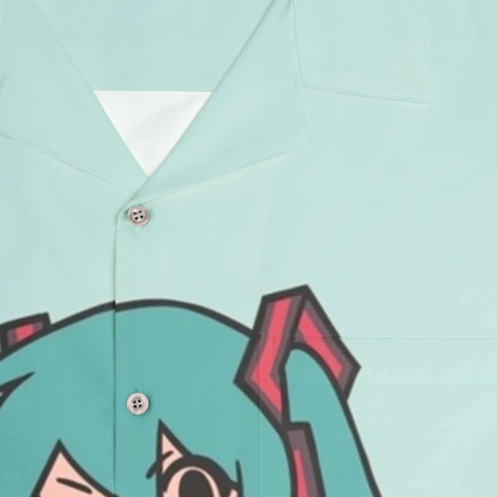 Hatsune Miku Chibi Kawaii Hawaiian Shirt - Detail